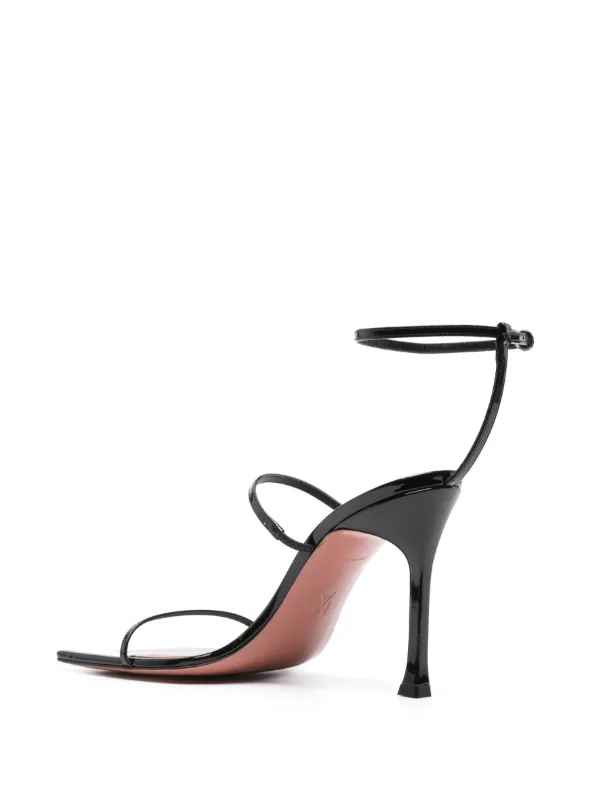 VIP【関税送料無料】希少 AMINA MUADDI SANDALS Amina Muaddi Maya 95mm Leather Sandals | Black | FARFETCH