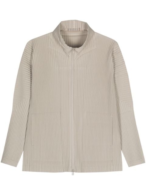 Homme Plissé Issey Miyake camisa plisada con cierre