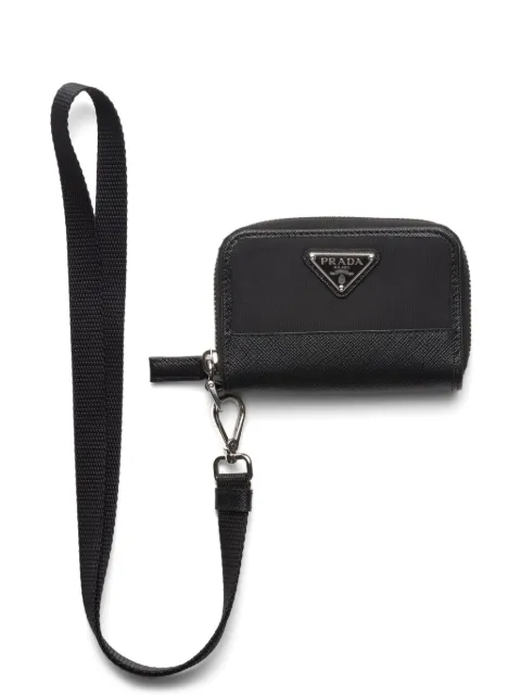 Prada triangle-logo coin purse