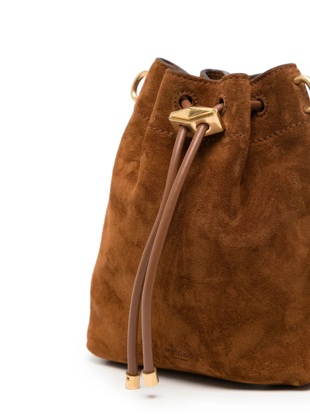 Jimmy Choo Bon suède bucket-tas Bruin