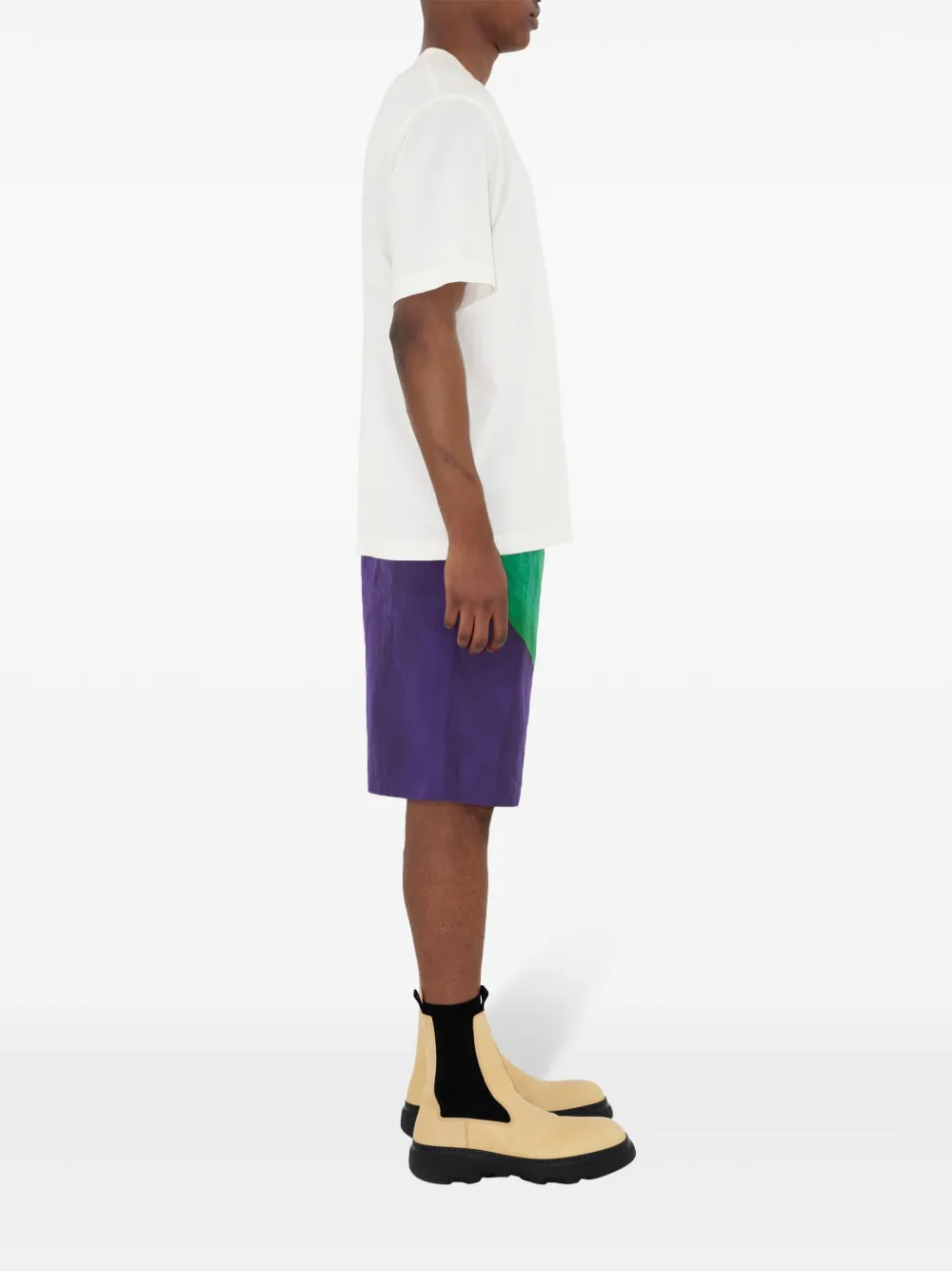 Burberry Elastische shorts met print Grijs