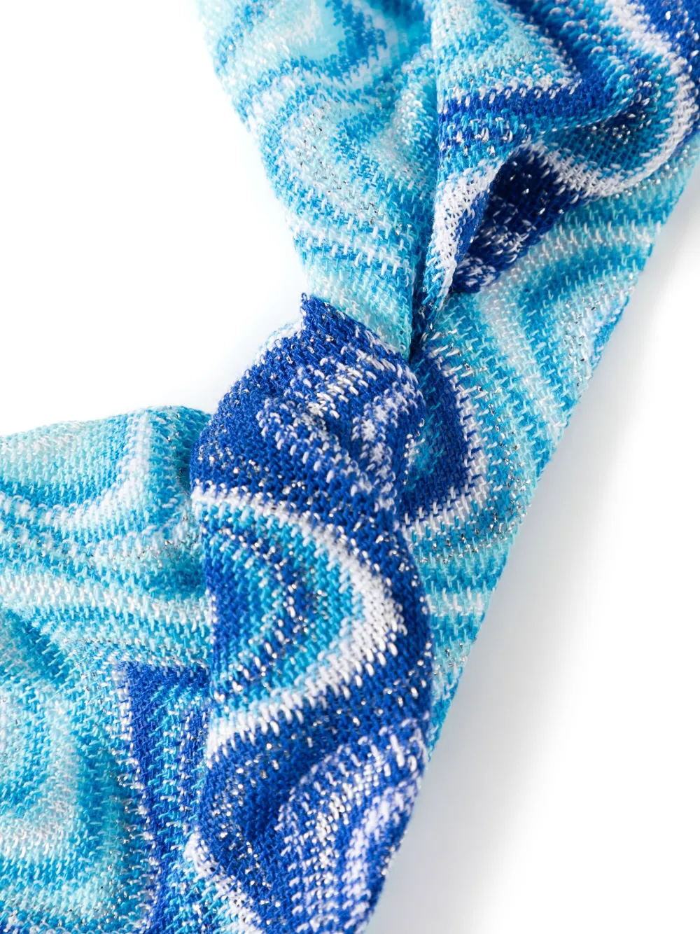 Mc2 Saint Barth Yali Wave-pattern Bikini Set In Blau