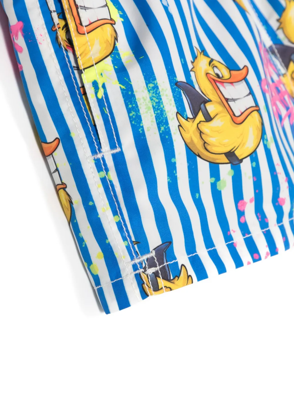 MC2 Saint Barth Kids x Crypto Puppets Jean swim shorts - Blauw