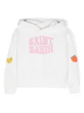 MC2 Saint Barth Kids logo-print cotton hoodie - Neutrals