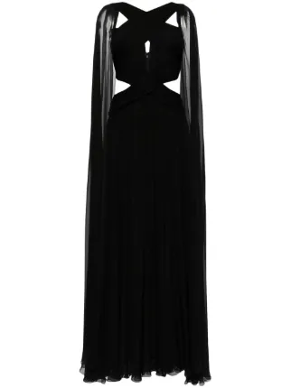 Zuhair Murad シルク ケープドレス | ブラック | FARFETCH JP