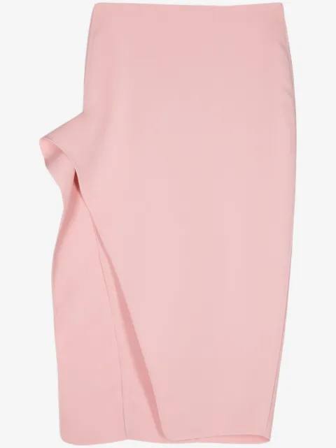 Maticevski draped-detailing midi skirt
