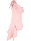 Maticevski draped one-shoulder mini dress - Pink