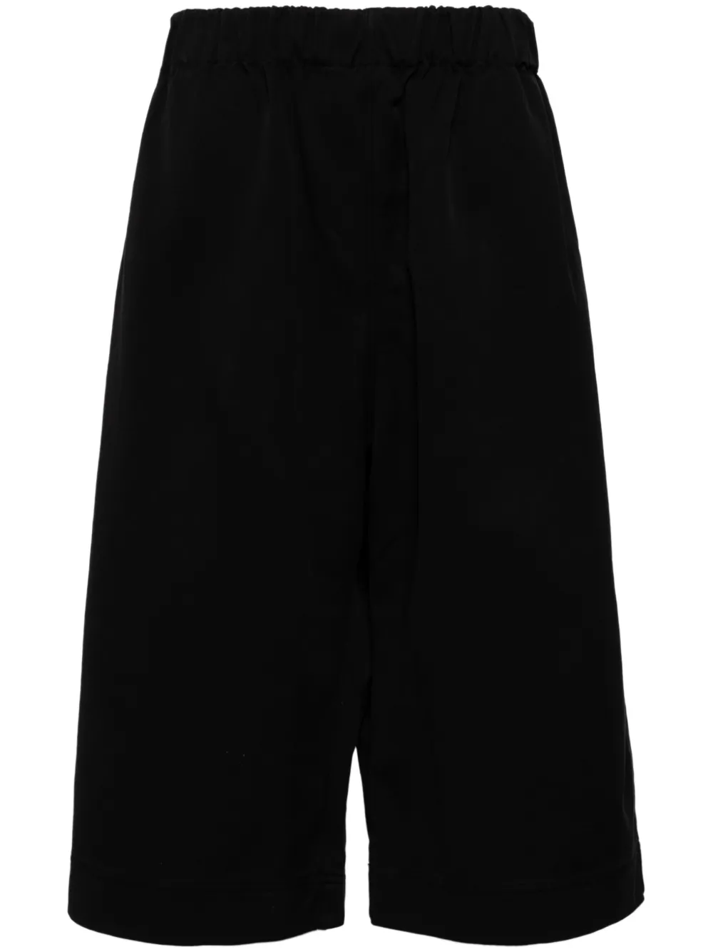 Shop Casey Casey Yama Cotton Shorts In Black