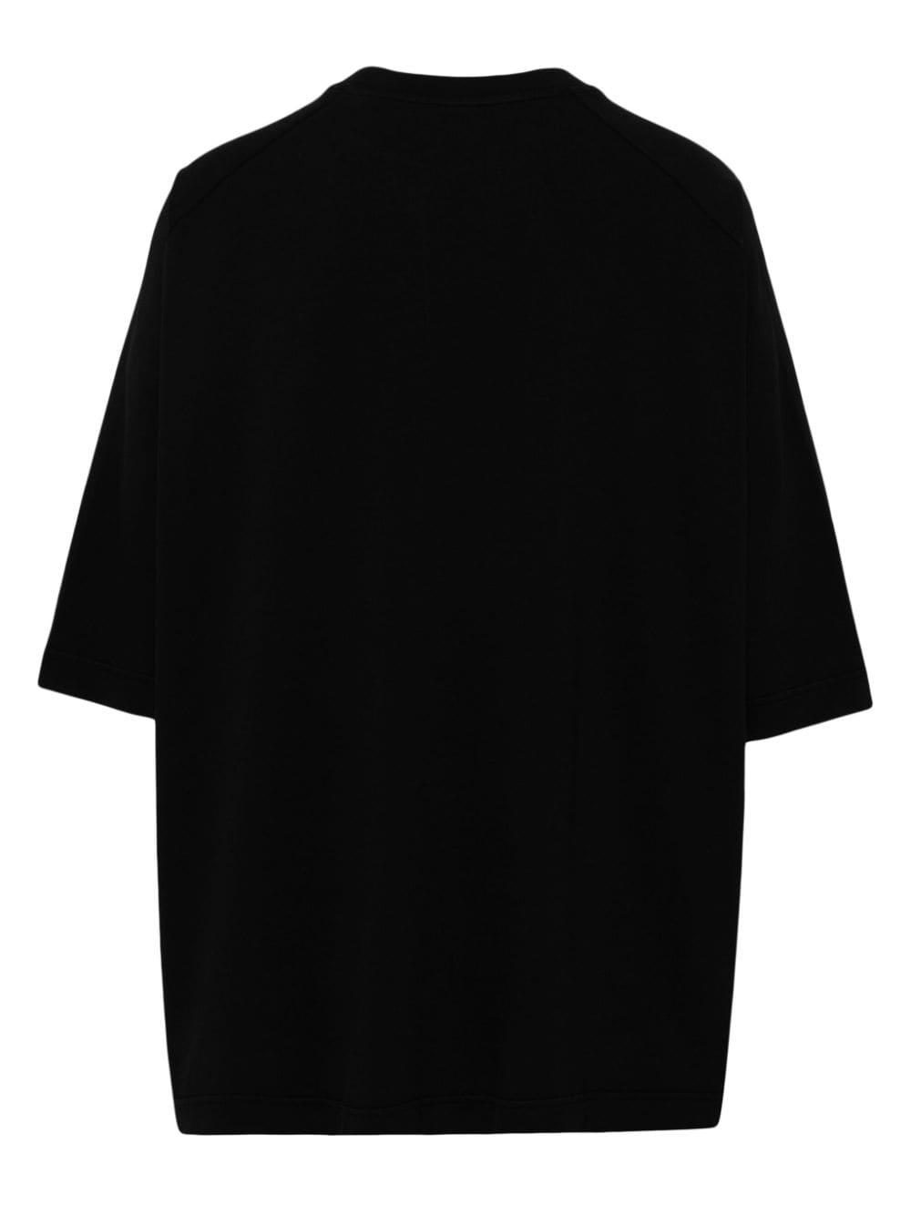 Shop Casey Casey Big Rag Cotton T-shirt In Black