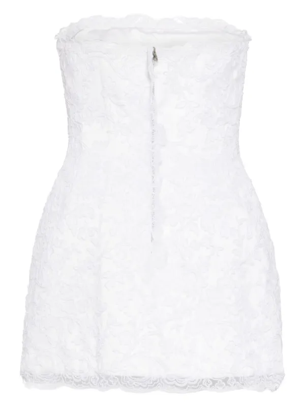 Ermanno Scervino Strapless Lace Minidress Farfetch