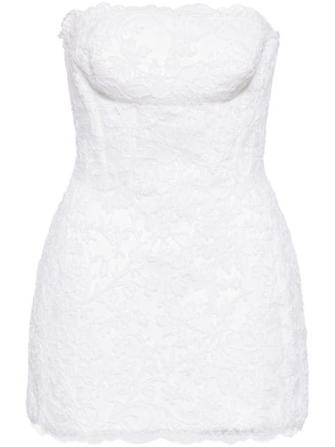 Ermanno Scervino strapless lace minidress