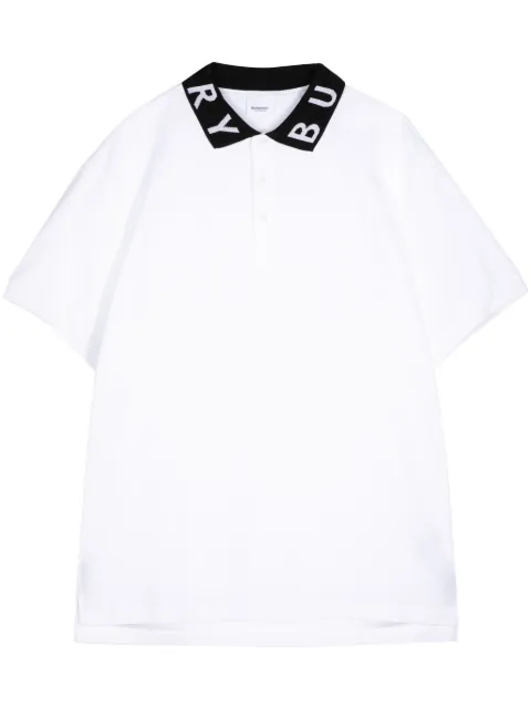 Burberry Ryland collar-logo polo shirt Men