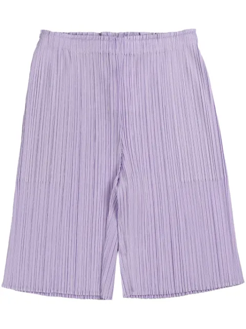 Pleats Please Issey Miyake fully-pleated shorts 