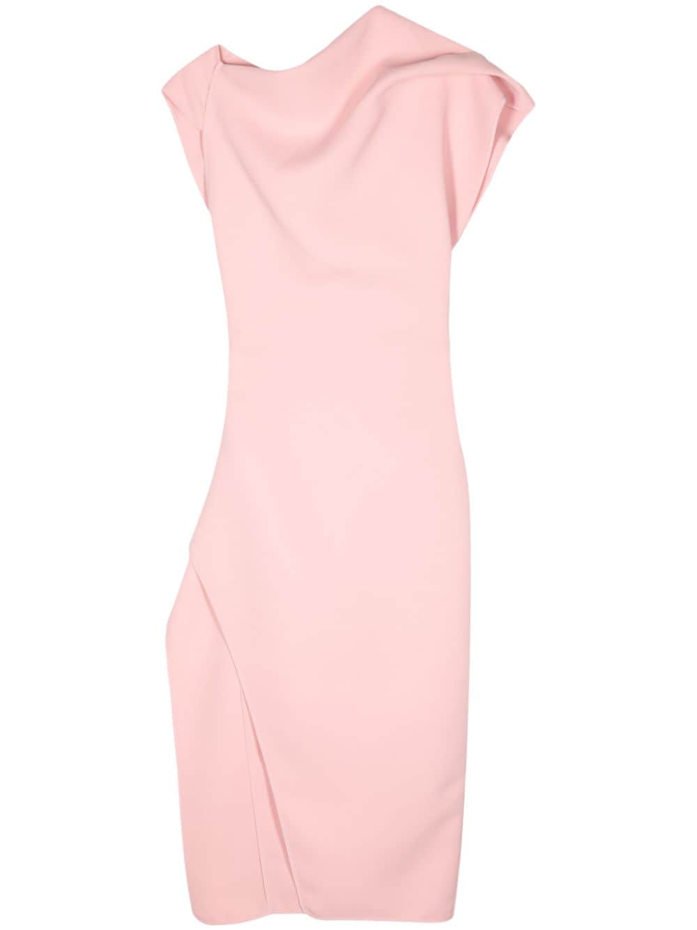 Maticevski Draped Pencil Dress In Rosa