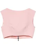 Maticevski cap-sleeve cropped top - Pink