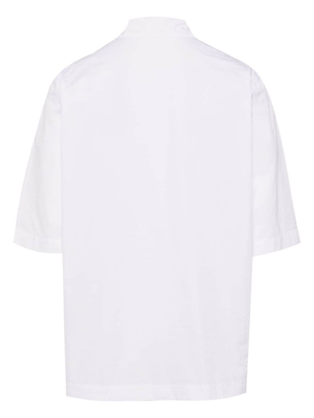 Casey Casey short-sleeve cotton shirt - Wit