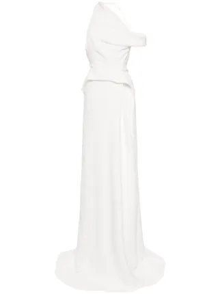chinese dress ladies Tori Draped One Shoulder Gown main image 1