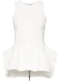 Maticevski panelled peplum tank top - White