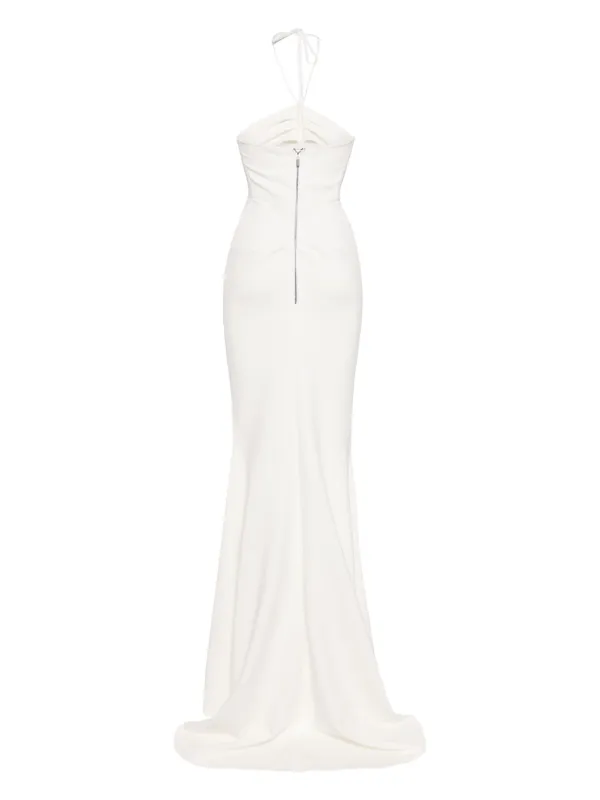 Maticevski Halterneck Maxi Dress - White Maticevski Halterneck Maxi Dress - White
