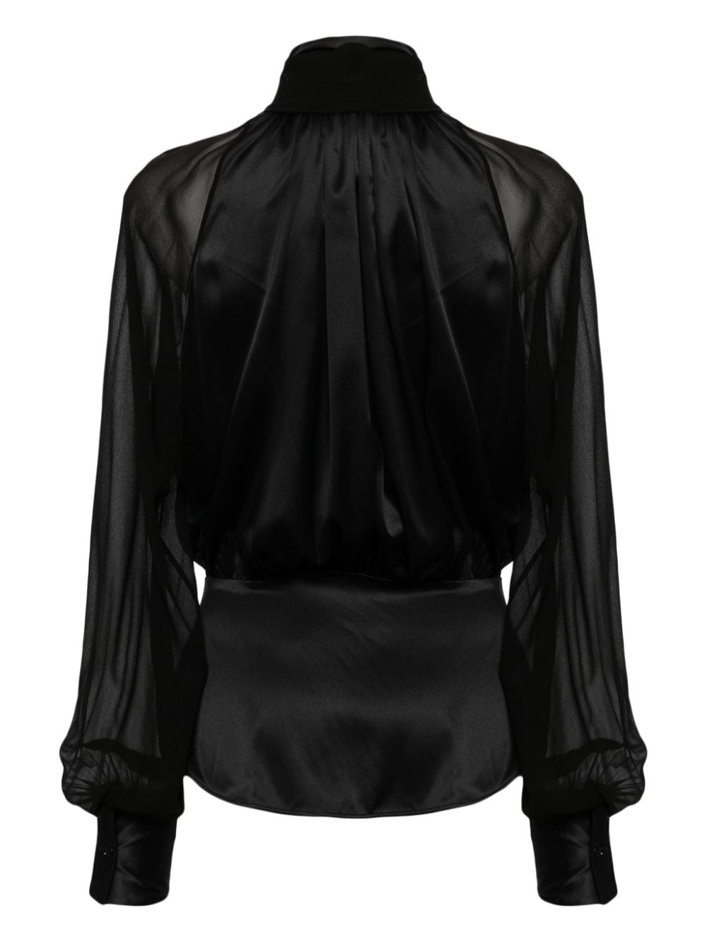 Ermanno Scervino puff-sleeves buttoned shirt - Zwart