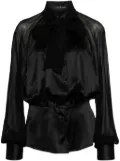 Ermanno Scervino puff-sleeves buttoned shirt - Black