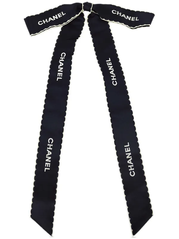 CHANEL ロゴ入りサテンリボン CHANEL ロゴ入りサテンリボン