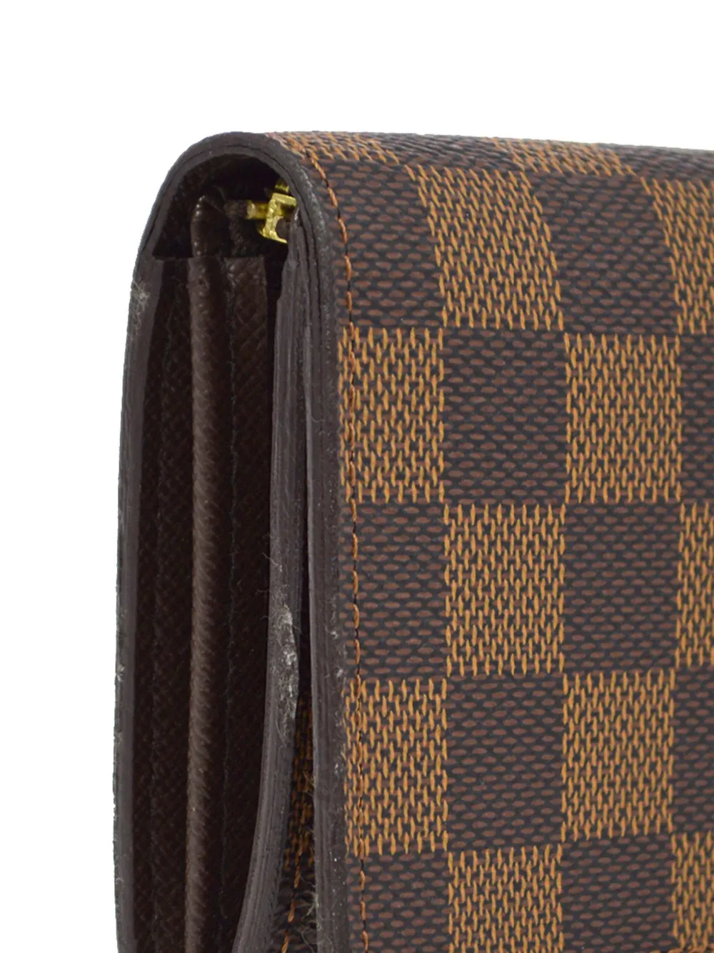 Pre-owned Louis Vuitton 2009 Tresor Continental Wallet In Brown