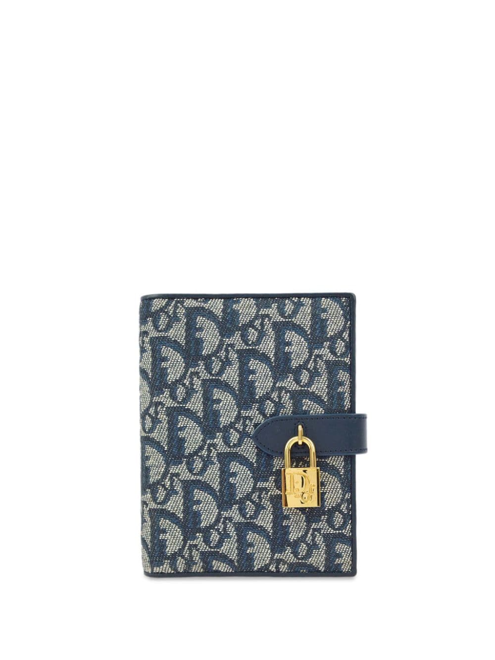 Pre-owned Dior 2003 Trotter Notebook Cover In Blue