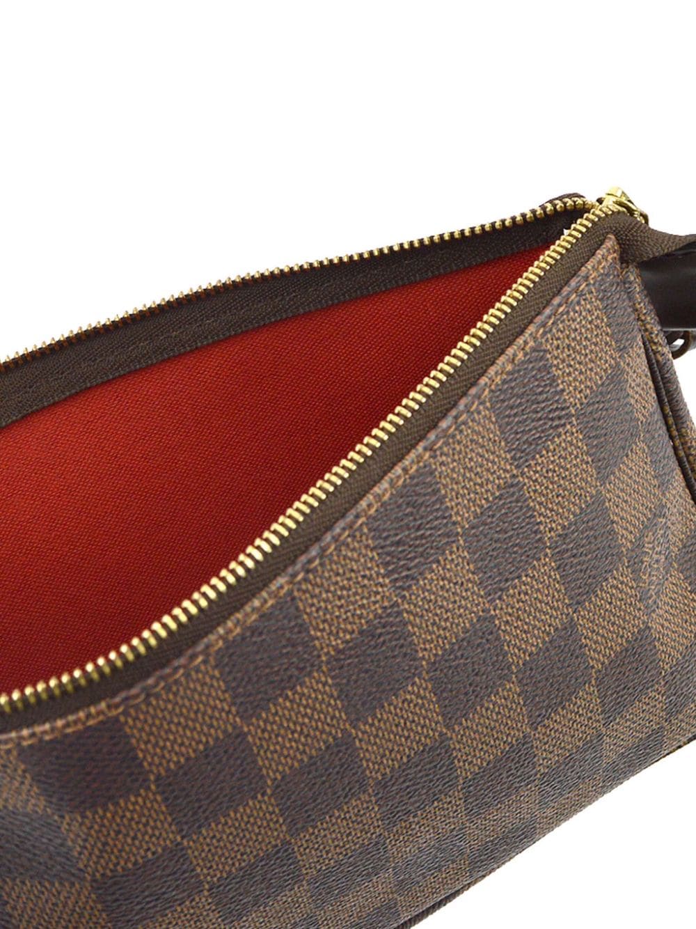 Pre-owned Louis Vuitton 2012 Pochette Accessoires Clutch Bag In Brown