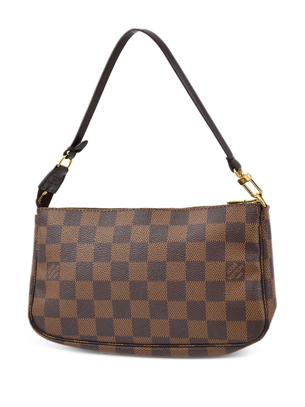 Pre-owned Louis Vuitton 2012 Pochette Accessoires Clutch Bag In Brown