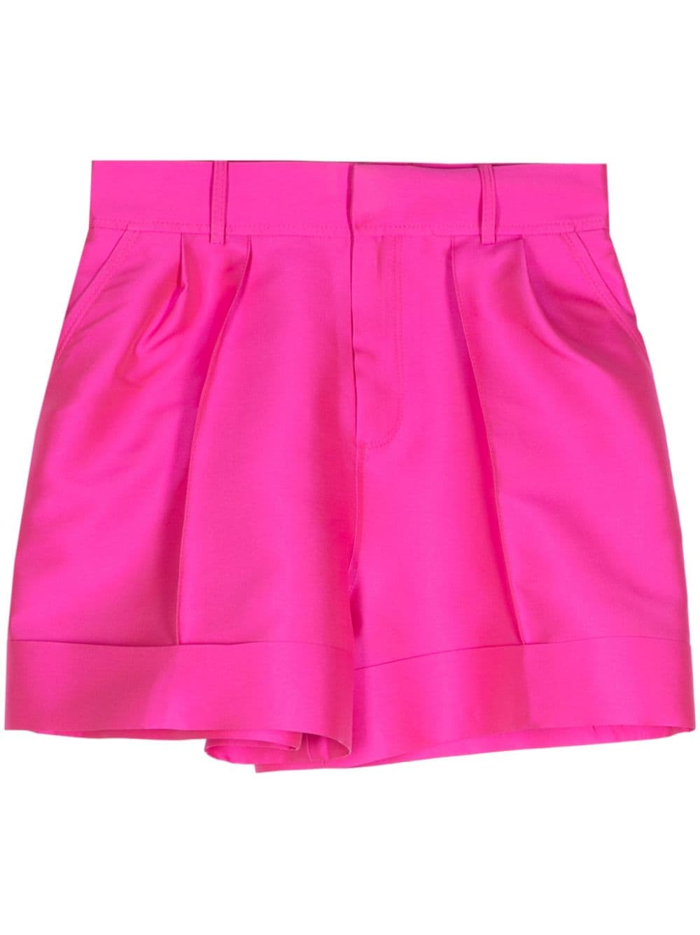 Dice Kayek Satin-finish Mini Shorts In Pink