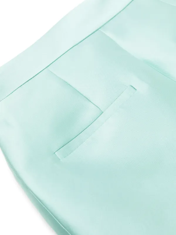 Dice Kayek High-waisted Peplum Belt Skirt | Green | FARFETCH