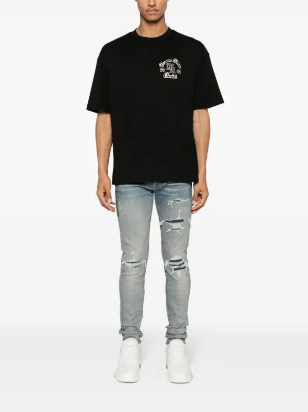AMIRI Distressed Skinny Jeans | Blue | FARFETCH AMIRI Distressed Skinny Jeans | Blue | FARFETCH