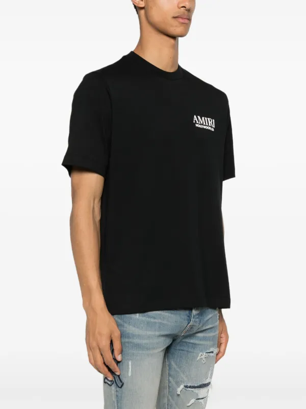 AMIRI Bones Stacked Cotton T-shirt | Black | FARFETCH