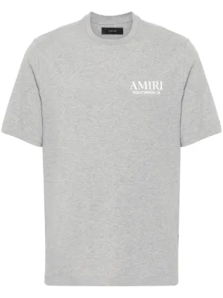 AMIRI Bones Stacked Cotton T-shirt | Grey | FARFETCH