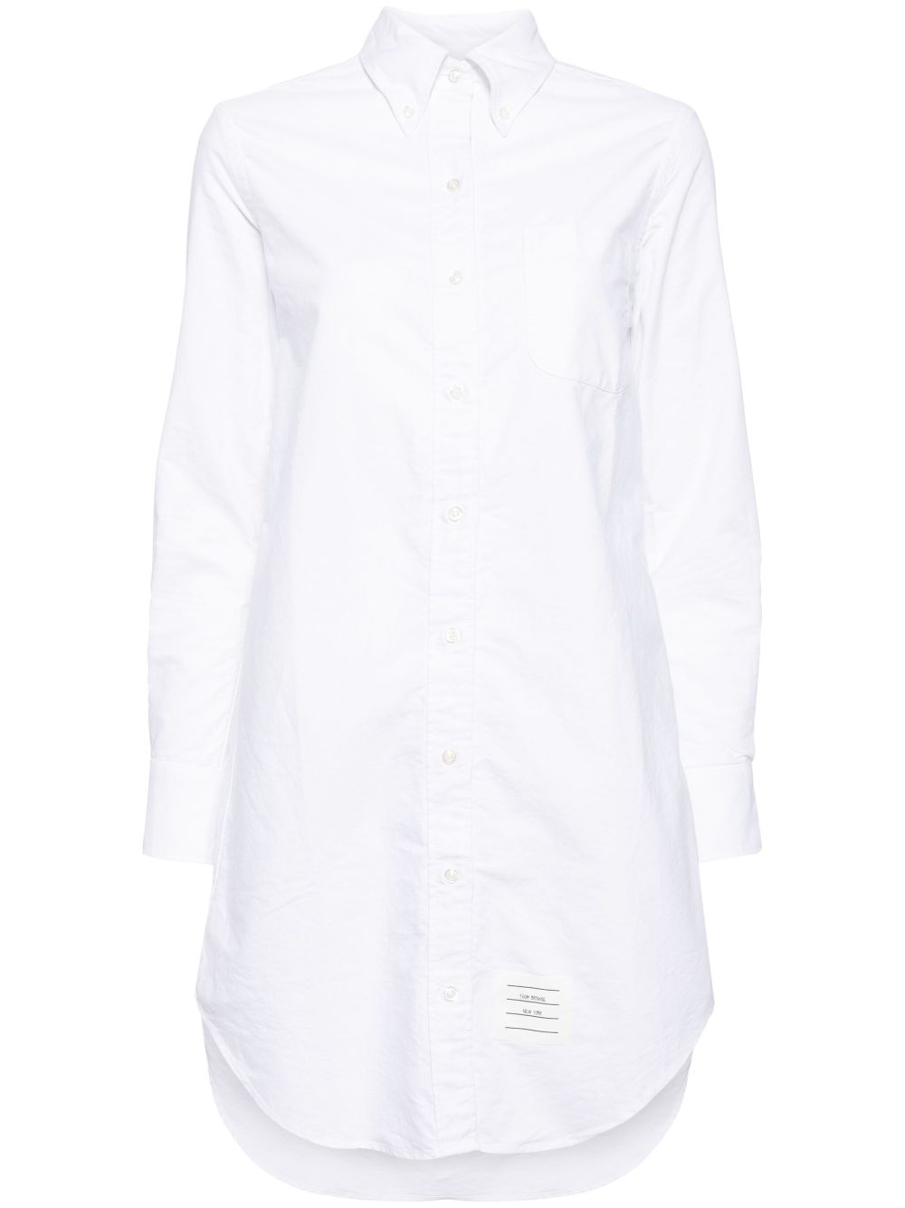 Thom Browne Blousejurk met logopatch WHITE