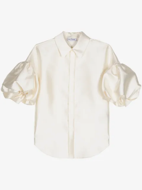 Dice Kayek camisa con mangas farol y botones