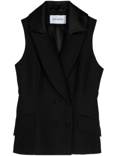 Dice Kayek peplum double-breasted vest