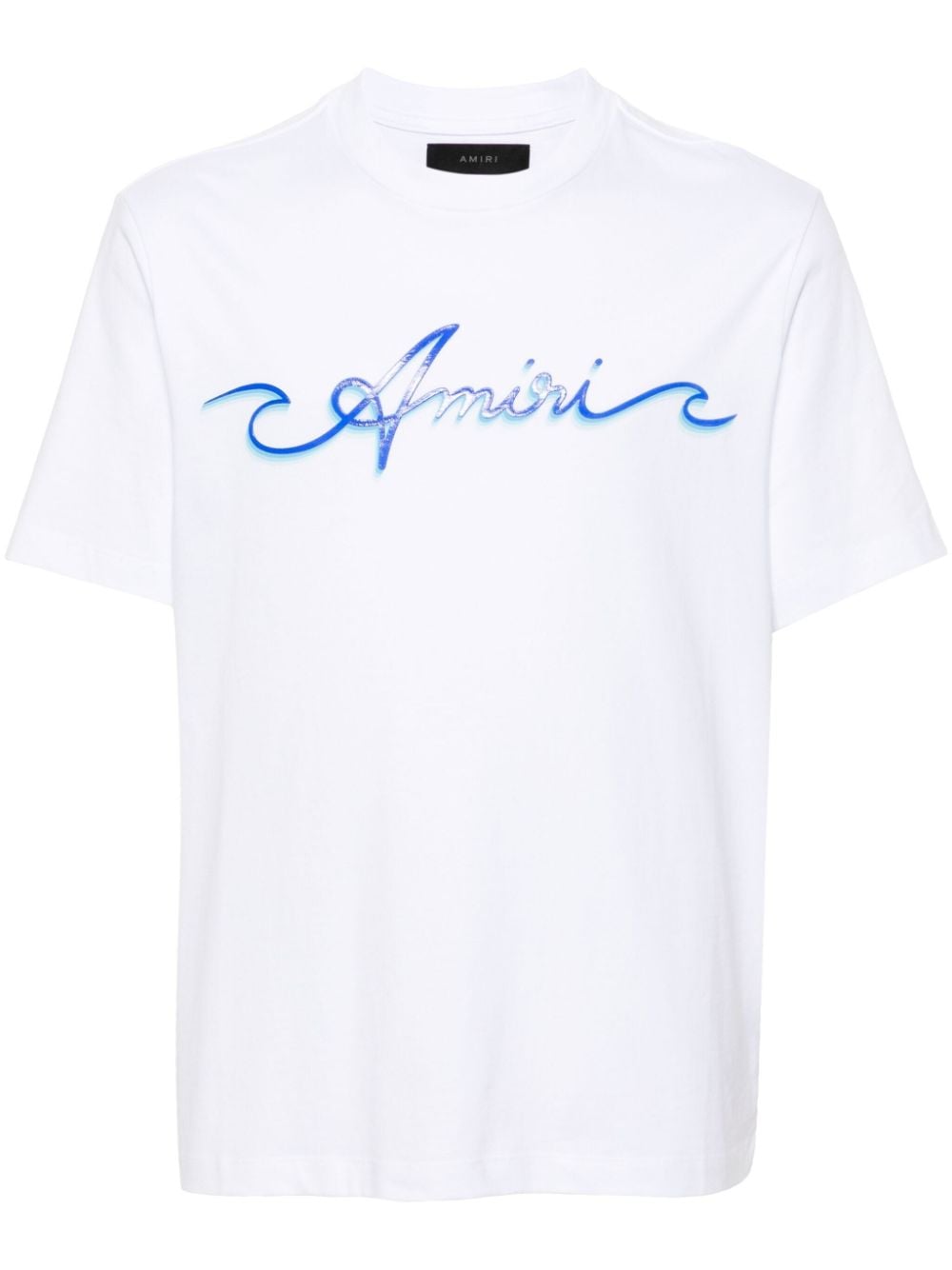 Amiri Logo-print Cotton T-shirt In White