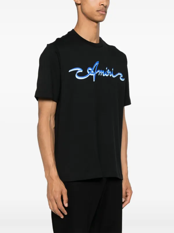 AMIRI logo-print Cotton T-shirt | Black | FARFETCH