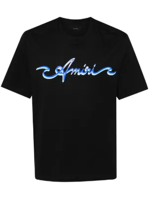 AMIRI logo-embroidered Cotton t-shirt | Black | FARFETCH