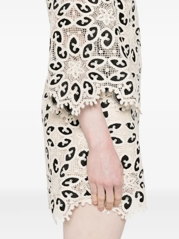 ZIMMERMANN Ottie ミニドレス | ニュートラル | FARFETCH JP