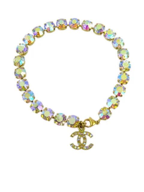 CHANEL Pre-Owned 1995 rhinestone chain anklet
