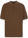 Comme des Garçons Homme piqué-weave cotton T-shirt - Brown