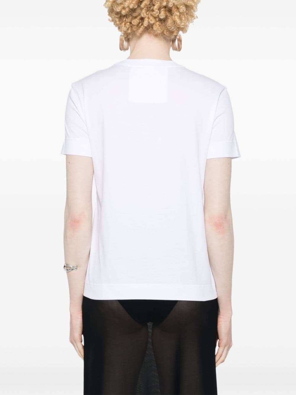 Shop Givenchy 4g-motif Cotton T-shirt In White