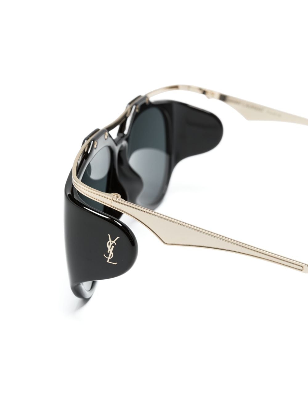 Saint Laurent Eyewear SL M137 Amelia zonnebril met piloten montuur Zwart