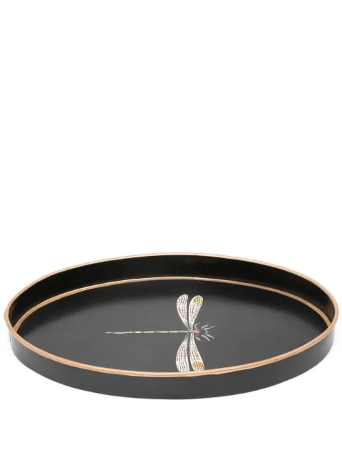 Les-Ottomans dragonfly hand-painted tray (32cm x 20cm)