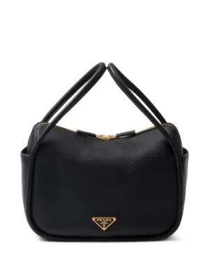 Prada サフィアーノレザー キーホルダー | ブラック | FARFETCH JP
