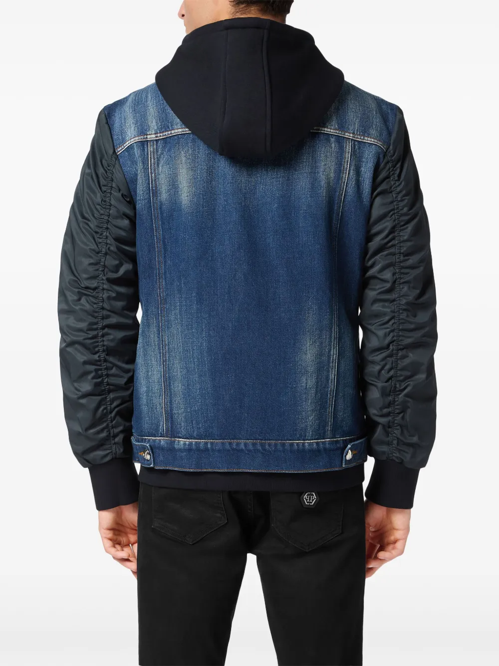 Philipp Plein Denim jack Blauw