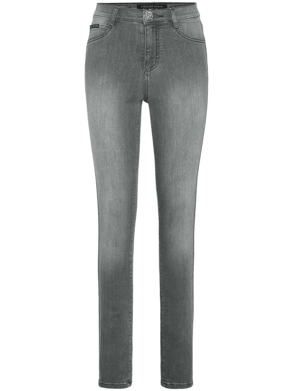 Philipp Plein High waist jeans Grijs